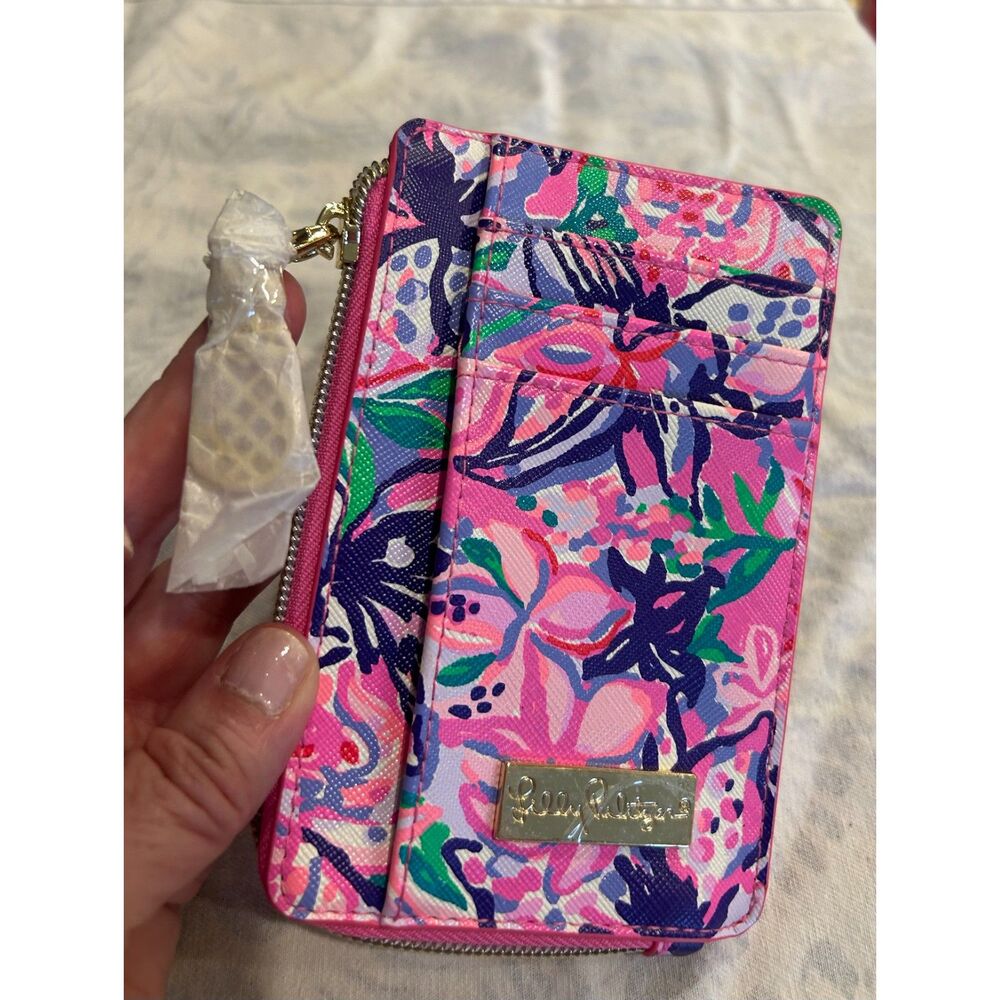 Lilly Pulitzer Cardholder Wallet in "Isn't She Lilly" floral print NWOT